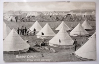 WW1 Postcard - Barry Camp 